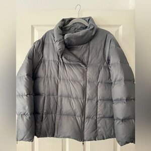 Eileen Fisher Women's Gray Puffer Jacket